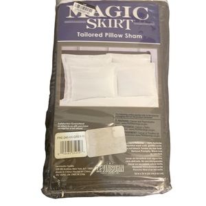 New magic skirt tailored euro grey pillow case sham 
Original packaging